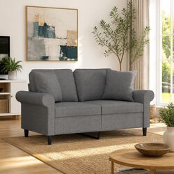 Grey Square Cushions for Stylish Living Spaces - 2 pcs