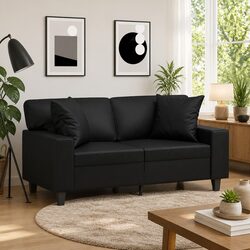 Enhance Your Space with Black Faux Leather Cushions
