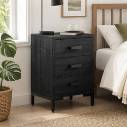 Elegant Black Bedside Cabinet for Stylish Bedrooms
