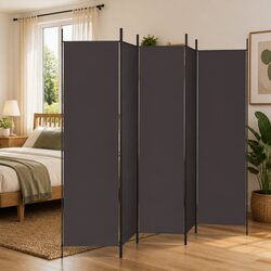 Enhance Your Living Space with a 5-Panel Brown Room Divider