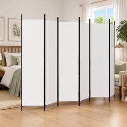 Enhance Your Space with a 6-Panel White Room Divider