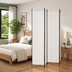 Enhance Your Space with a Versatile 4-Panel Room Divider