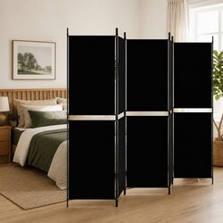Enhance Your Living Space with a Black 5-Panel Divider