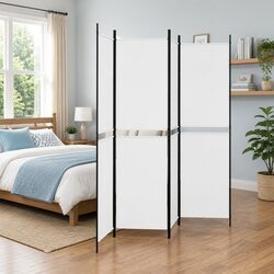 Enhance Your Space with a 4-Panel White Room Divider
