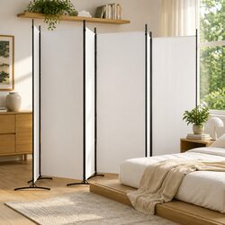 Enhance Your Space with a 6-Panel White Room Divider