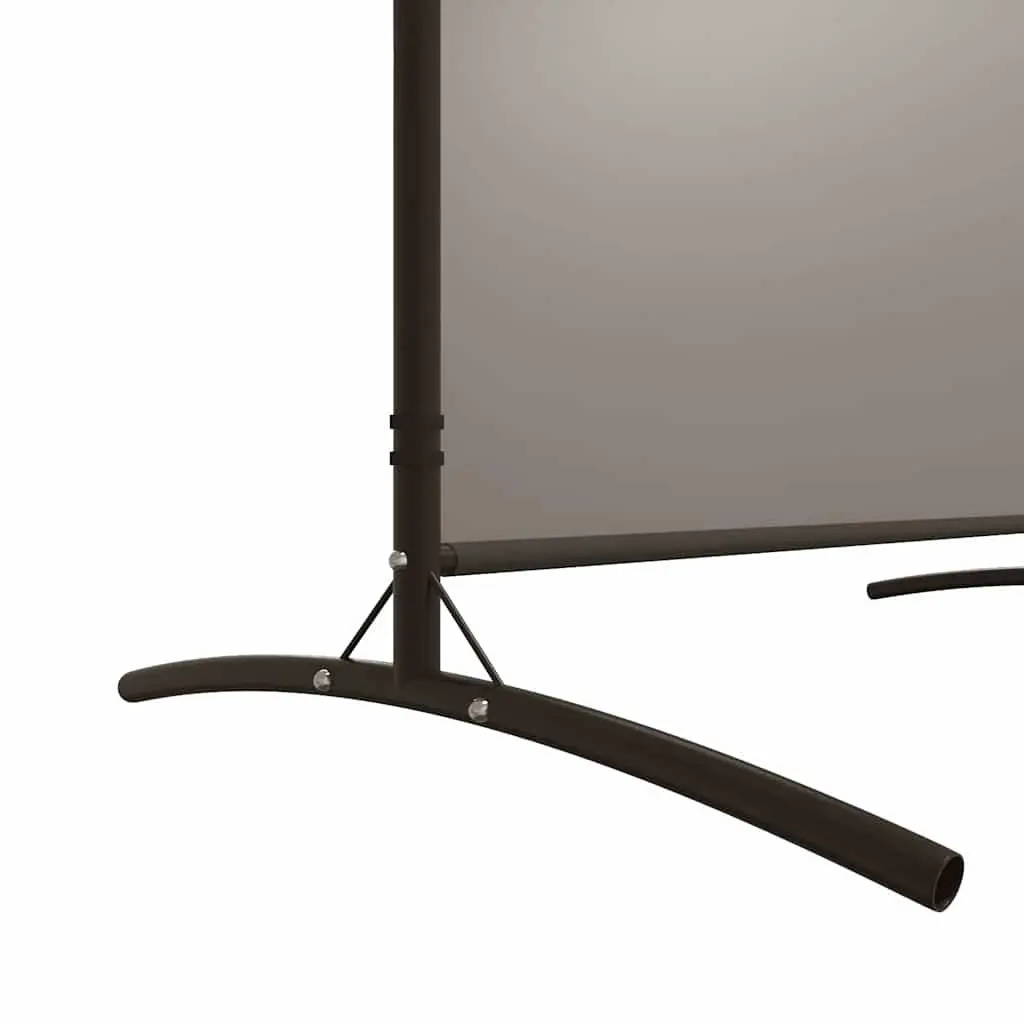 6-Panel Room Divider Screen Anthracite Fabric Folding Privacy