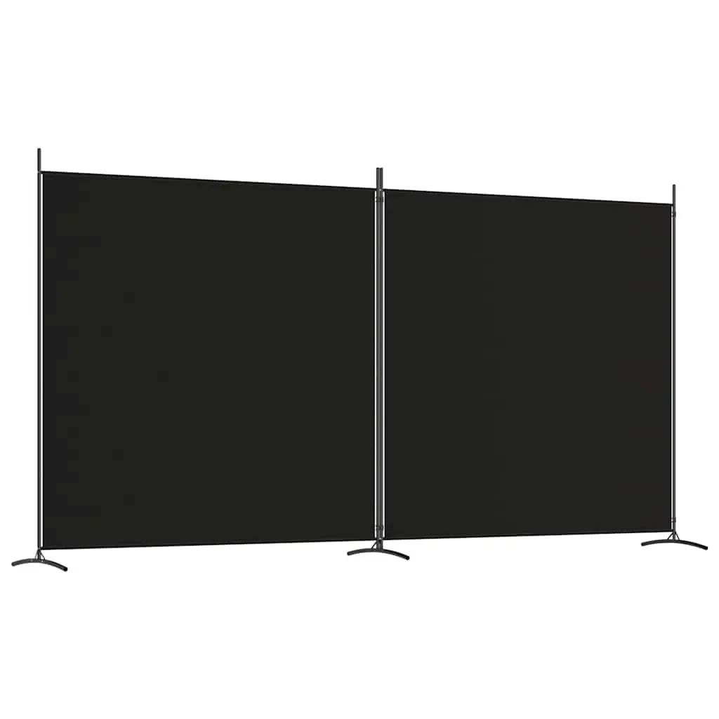 2-Panel Room Divider Screen Foldable Privacy Fabric Breathable