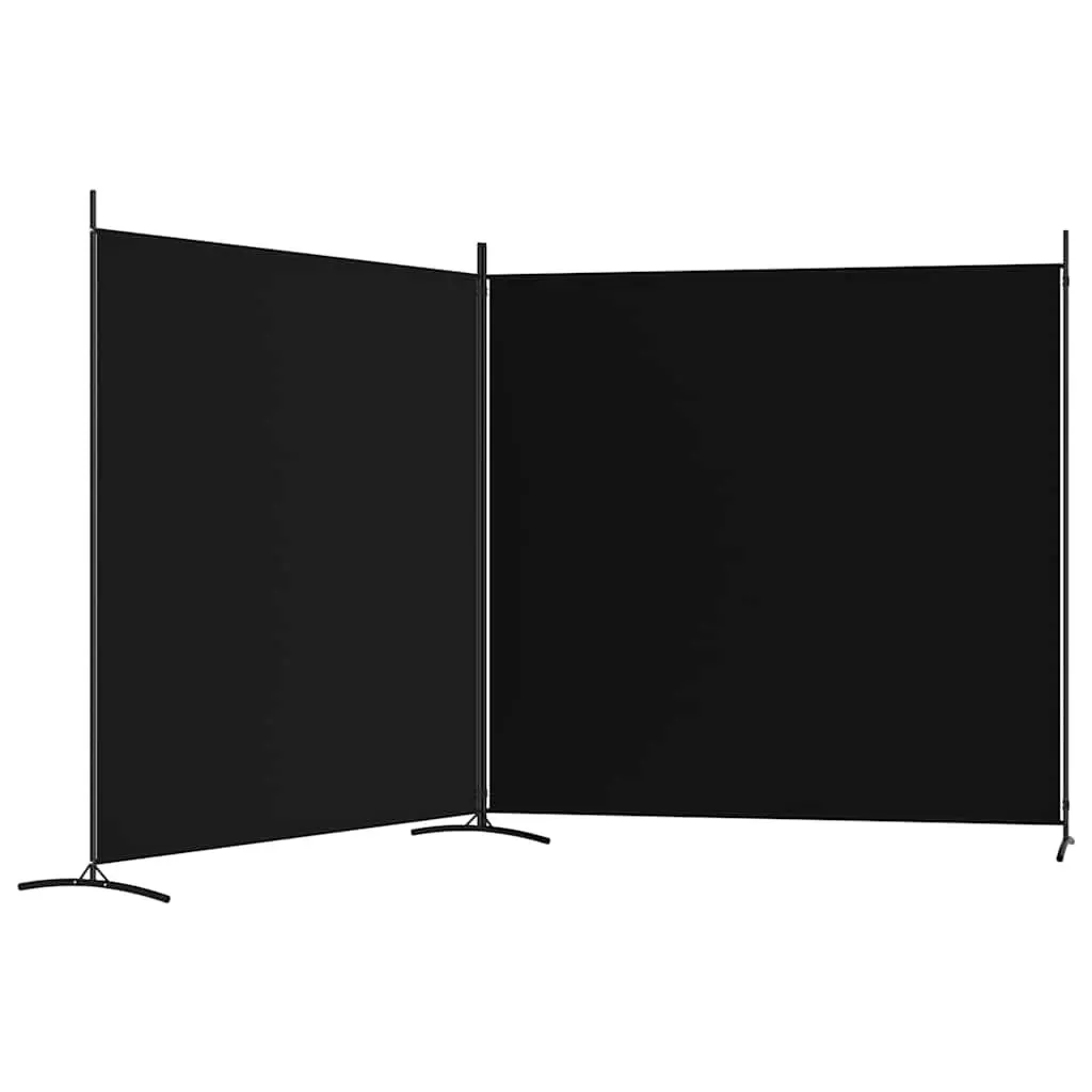 2-Panel Room Divider Screen Foldable Privacy Fabric Breathable