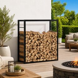 Elevate Your Space with a Practical Firewood Rack