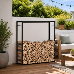 Elevate Your Outdoor Space with This Firewood Rack
