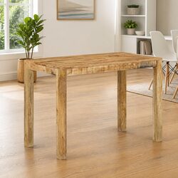 Dining Table 110x55x76 cm Brown Solid Wood Kitchen Furniture Room Desk