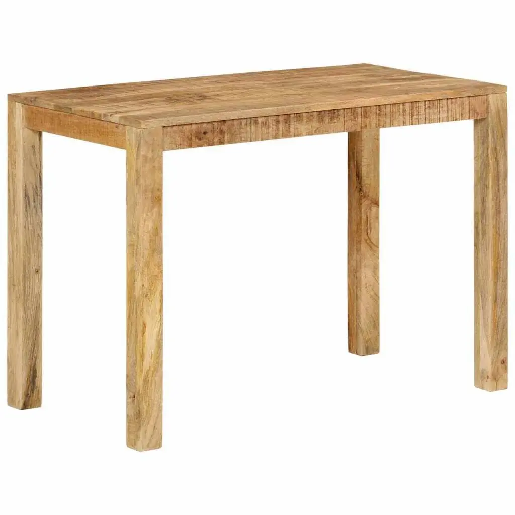 Dining Table 110x55x76 cm Brown Solid Mango Wood Sturdy Frame