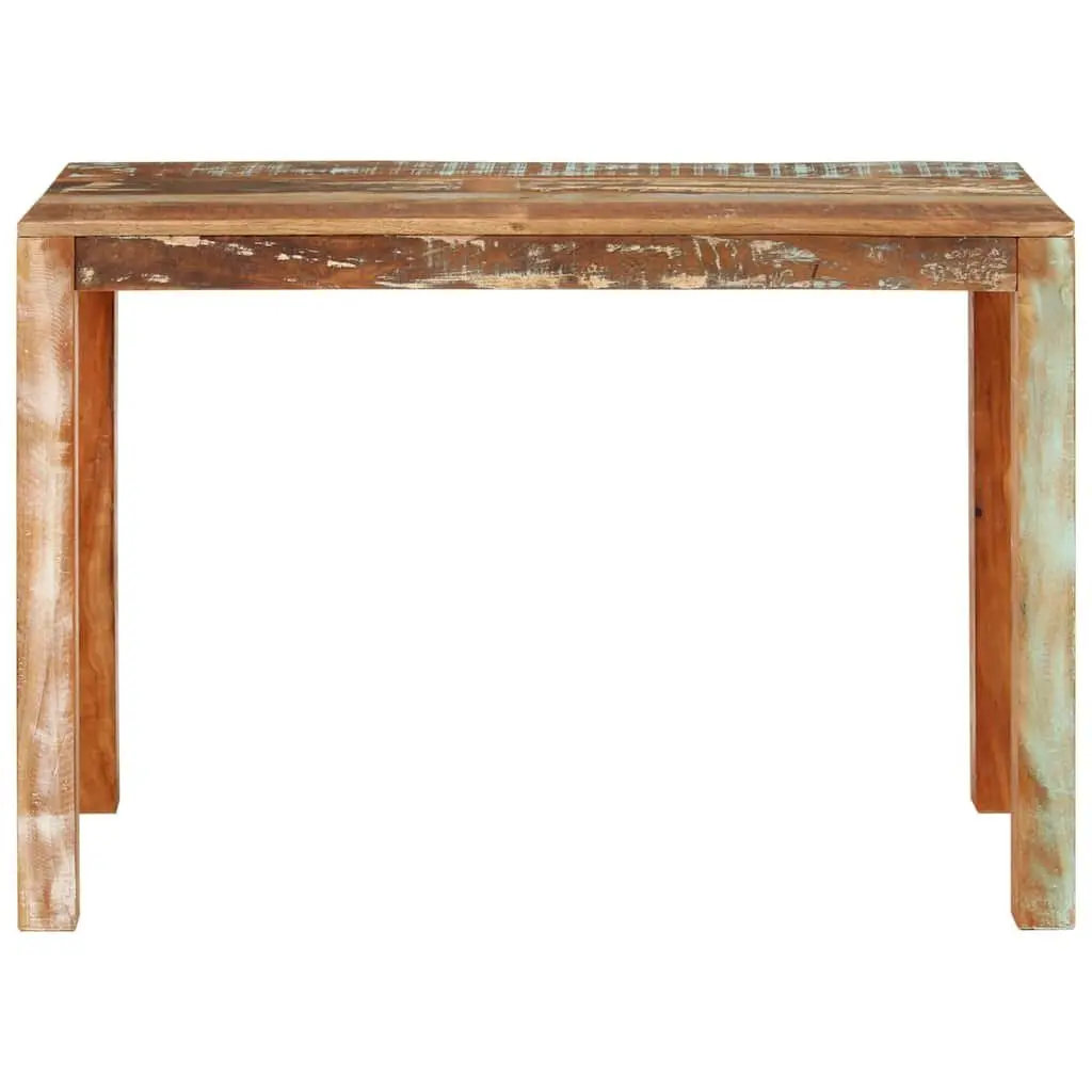 Dining Table 110x55x76 cm Solid Reclaimed Wood Rustic Kitchen Furniture
