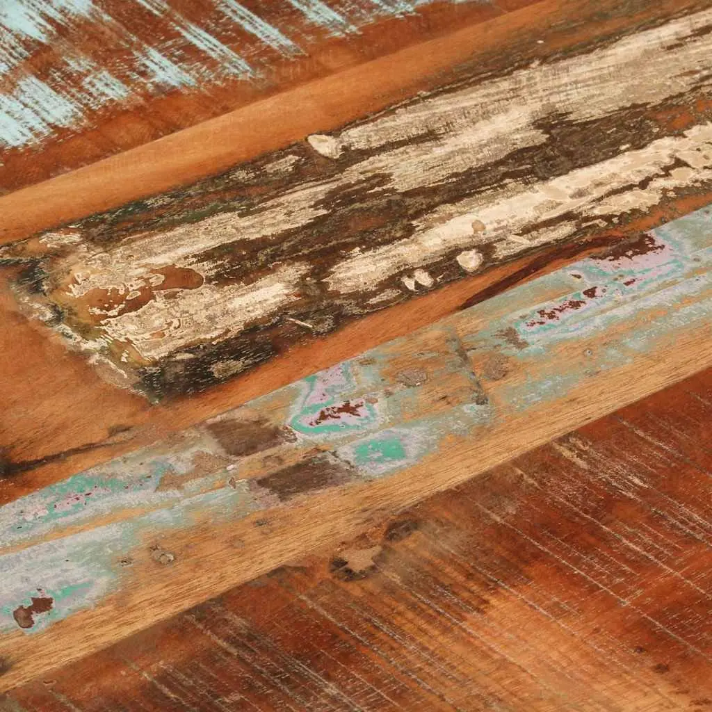 Dining Table 110x55x76 cm Solid Reclaimed Wood Rustic Kitchen Furniture