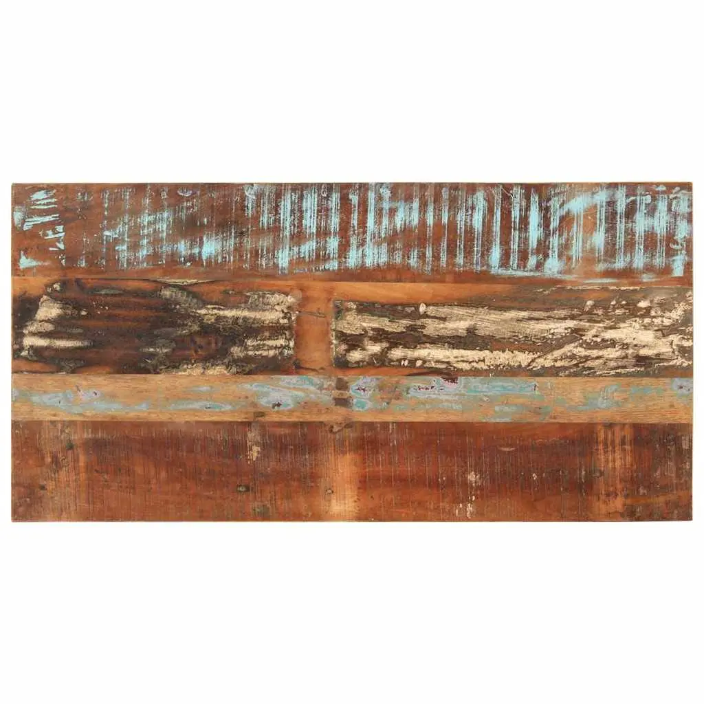 Dining Table 110x55x76 cm Solid Reclaimed Wood Rustic Kitchen Furniture