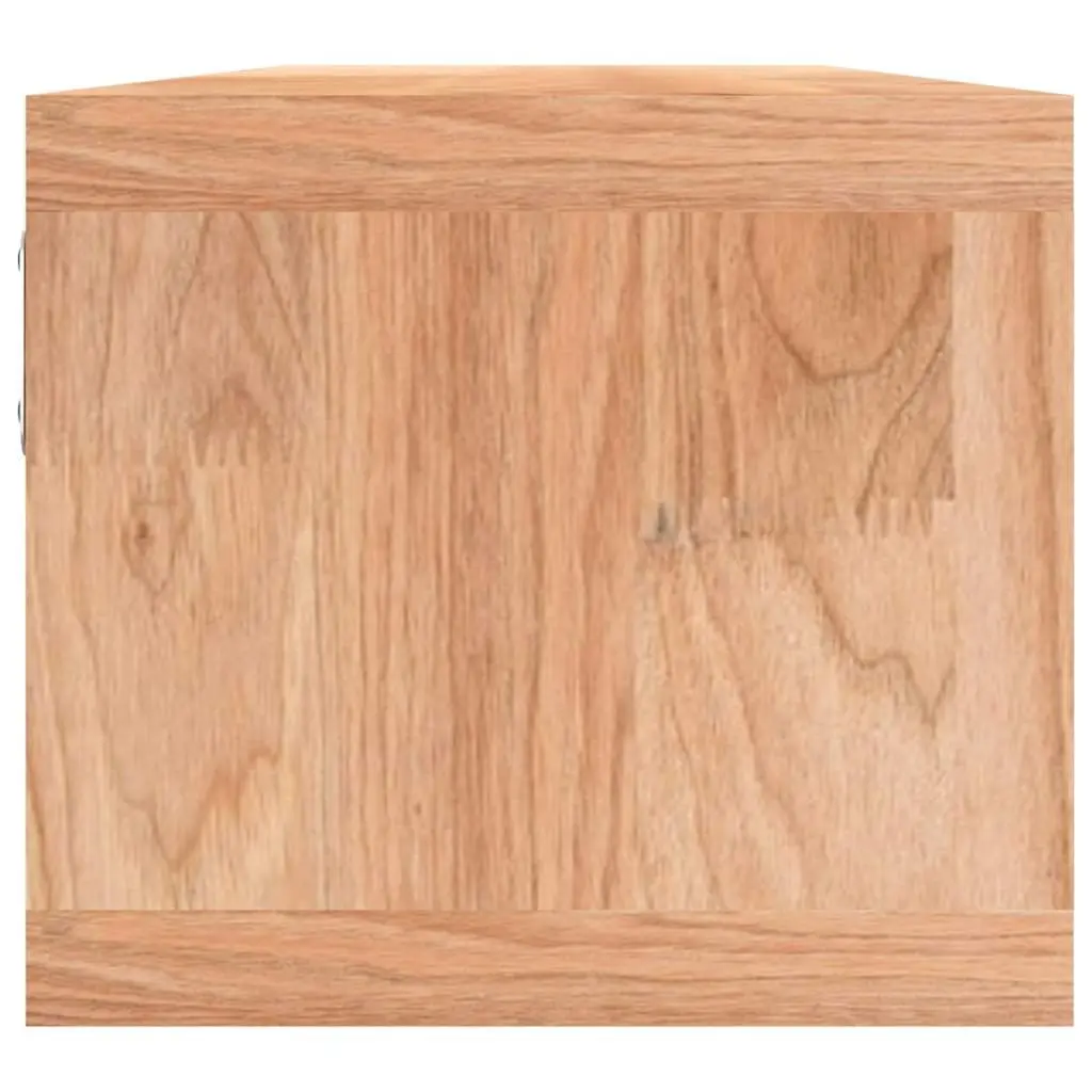 Wall Shelf 62x18x16 cm Solid Wood with 4 Removable Baskets Storage Organiser