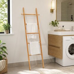 Brown Towel Ladder: Enhance Your Home Decor Effortlessly