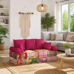 Enhance Your Space with 7-Piece Pink Pillow Set
