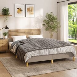 Stylish Grey Weighted Blanket 120x180 cm 5 kg for Relaxation