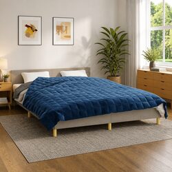 Enhance Your Space with a Calming Blue Weighted Blanket
