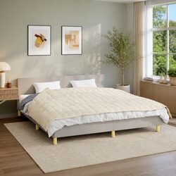 Weighted Blanket Light Cream 155x220 cm 11 kg Calming Sleep Pressure Relief