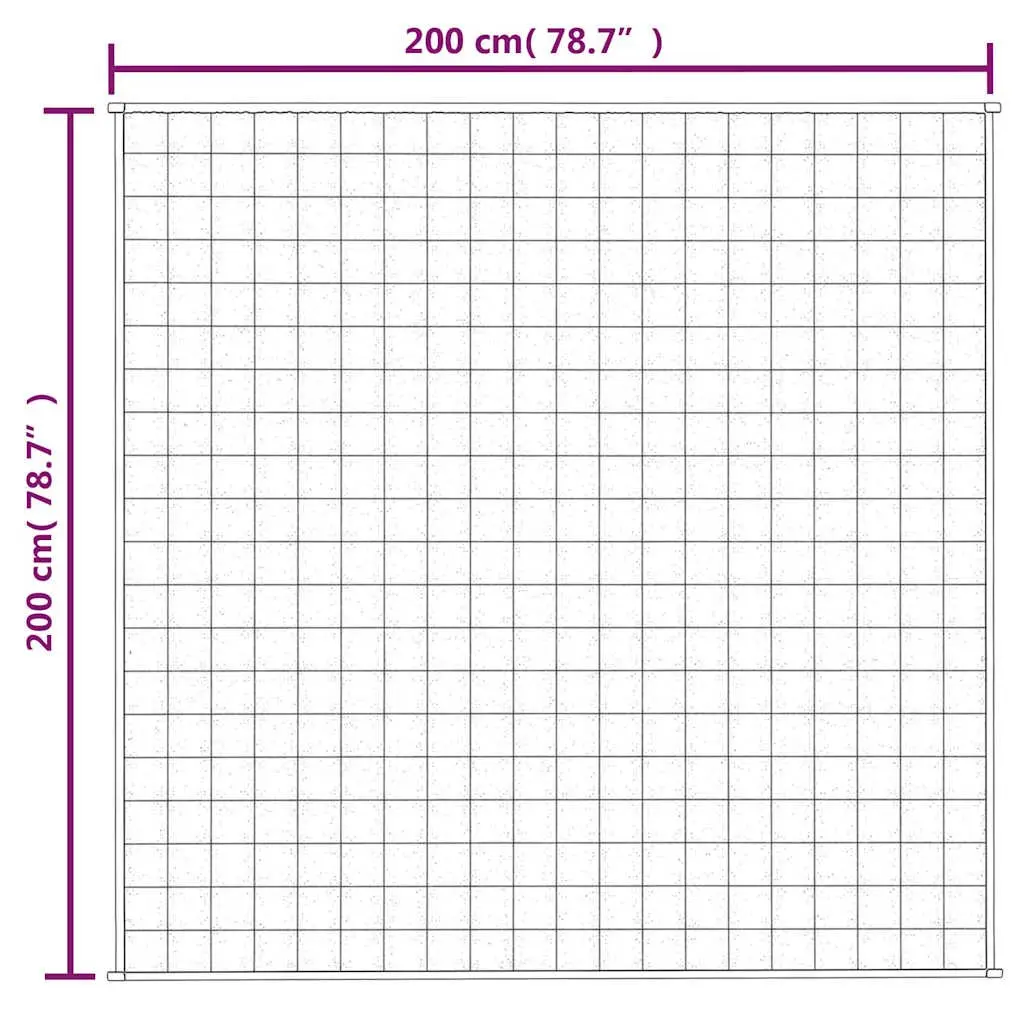 Weighted Blanket 200x200 cm 9kg Cream Sleep Therapy Comfort Pressure Relief