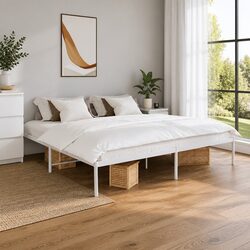 Enhance Your Bedroom with a King Size Metal Bed Frame 183x203cm