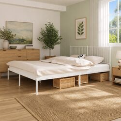 Enhance Your Space with a White King Size Metal Bed Frame