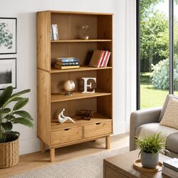 Enhance Your Space with a Scandinavian Wooden Bookcase