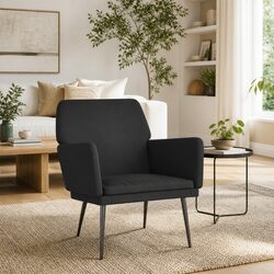 Elevate Your Living Space with a Black Velvet Armchair