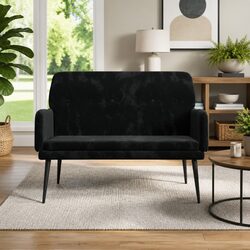 Black Velvet Bench Seat to Elevate Your Living Space