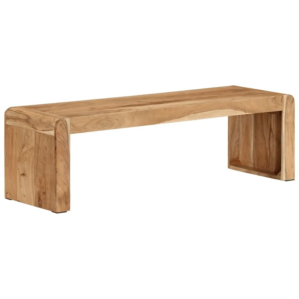 TV Stand 110x33x33 cm Solid Acacia Wood Rustic Farmhouse Living Room Media Unit