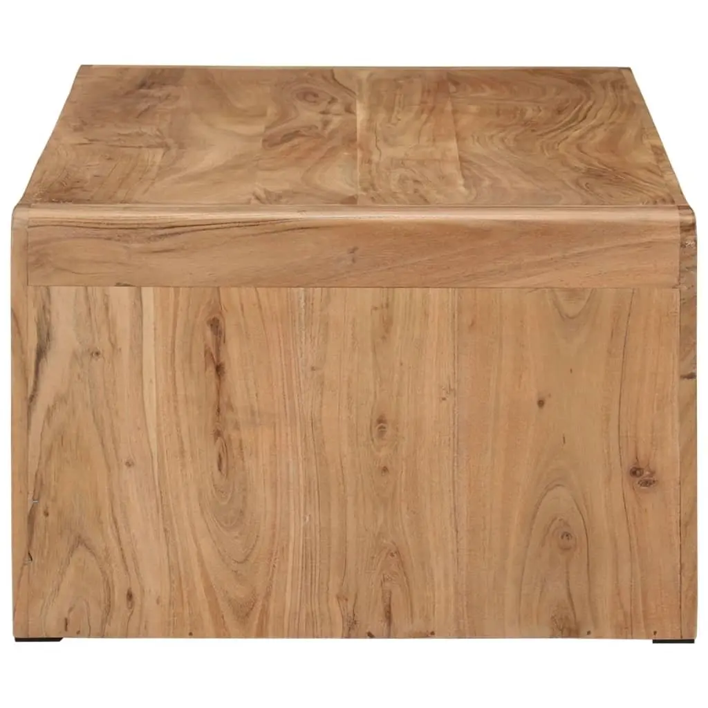 Coffee Table 110x55x35 cm Solid Acacia Wood Brown Farmhouse Style Living Room Accent