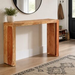 Enhance Your Space with a Rustic Acacia Console Table