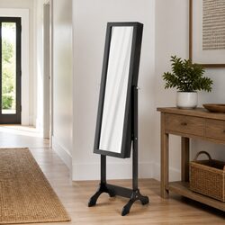 Enhance Your Space with a Black Free-Standing Mirror