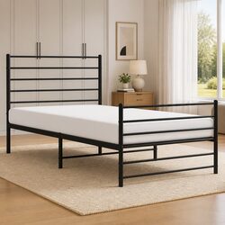 Stylish Metal Bed Frame King Single 107x203 cm for Your Bedroom