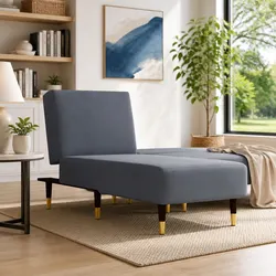 Stylish Velvet Chaise Longue Lounger for Your Living Space