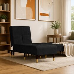 Transform Your Space with a Black Velvet Chaise Longue