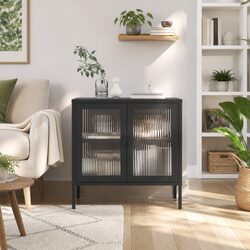 Transform Your Space with a Modern Black Steel Sideboard