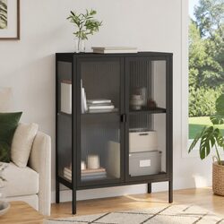 Enhance Your Living Space with a Modern Black Steel Sideboard