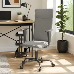 Adjustable Grey Fabric Office Chair for Enhanced Workspace