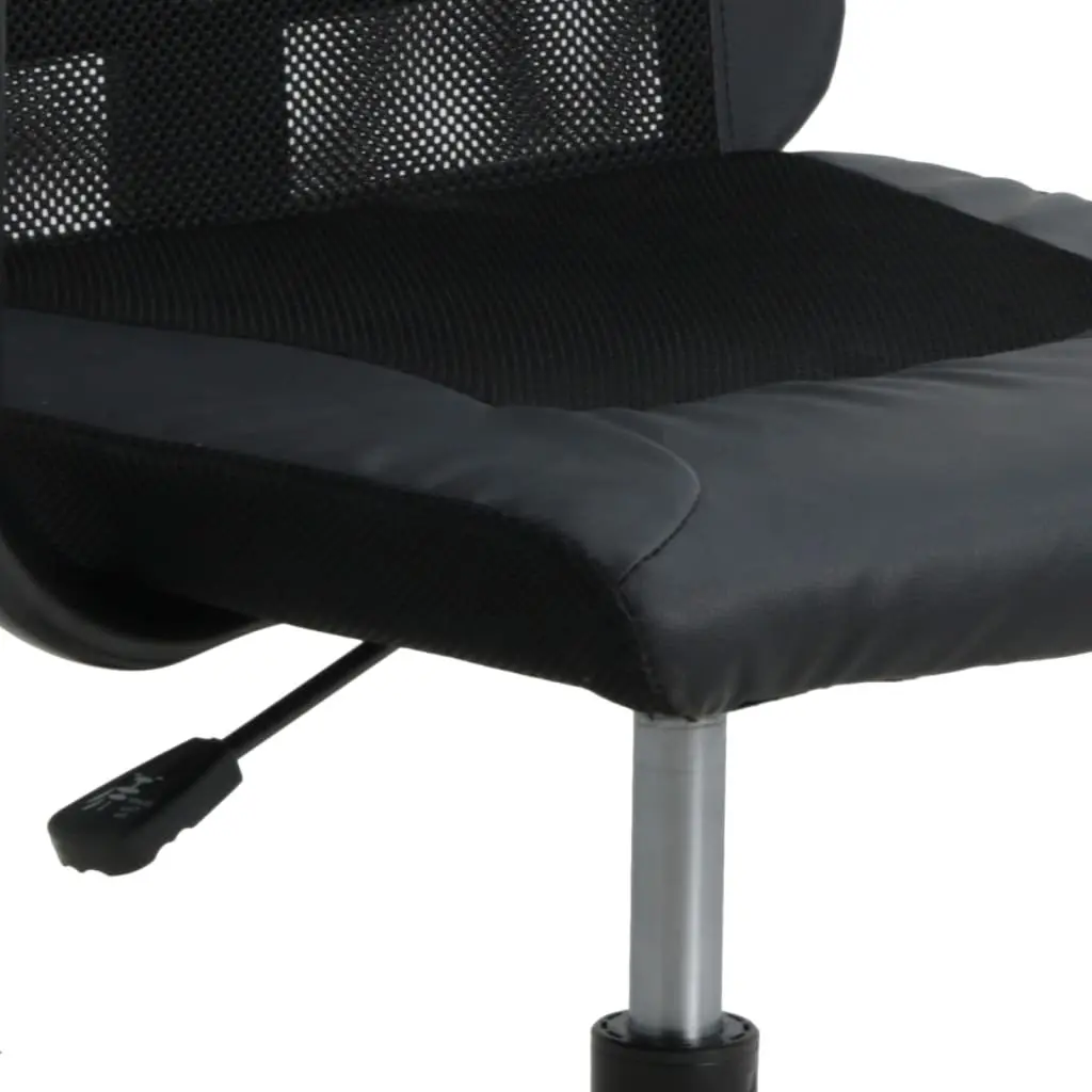 Office Chair Height Adjustable Black Mesh Fabric Swivel Desk Seat