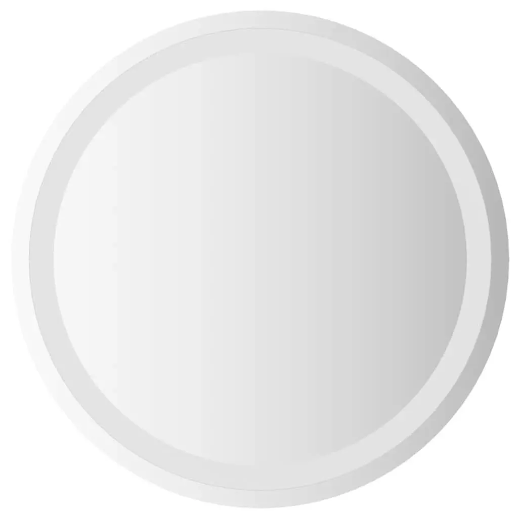 LED Bathroom Mirror 50cm Round Integrated Lights USB Powered Wall Mount