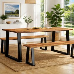 Acacia Live Edge Dining Table: A Stylish Addition to Your Home