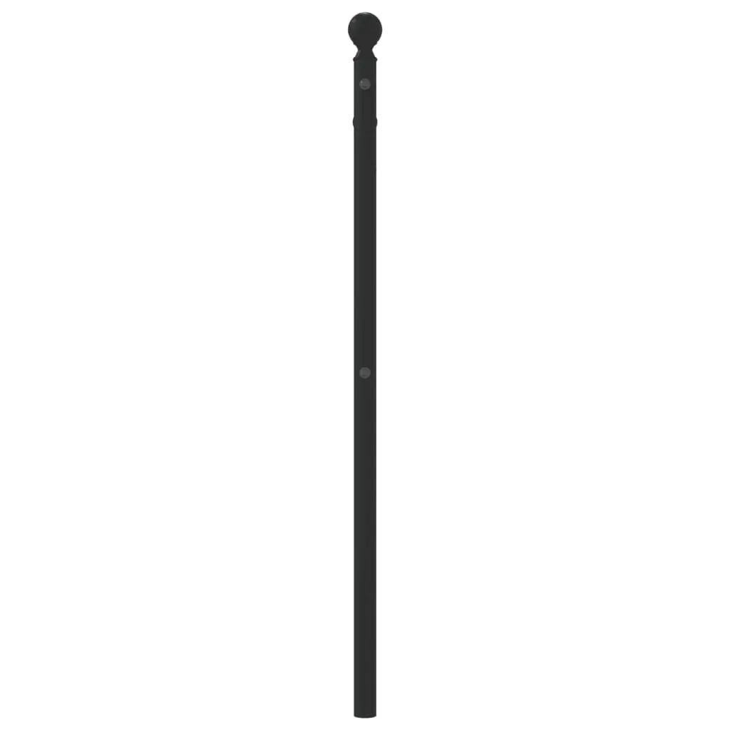 Metal Headboard Black 107cm Bed Frame Header Bedroom Furniture Stylish Design