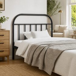 Elevate Your Bedroom Aesthetic with a 107 cm Metal Headboard