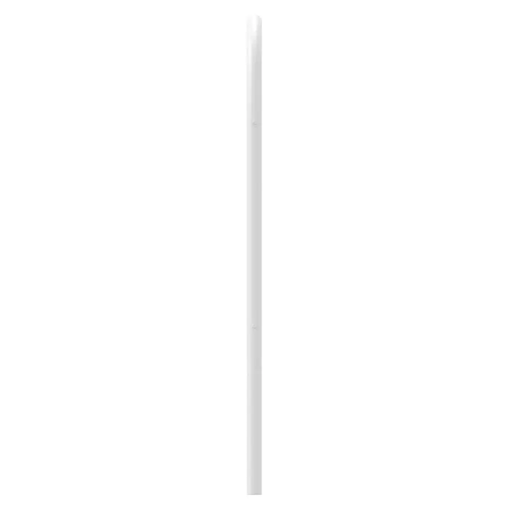 Metal Headboard 107 cm White Powder-Coated Steel Sturdy Legs Back Support