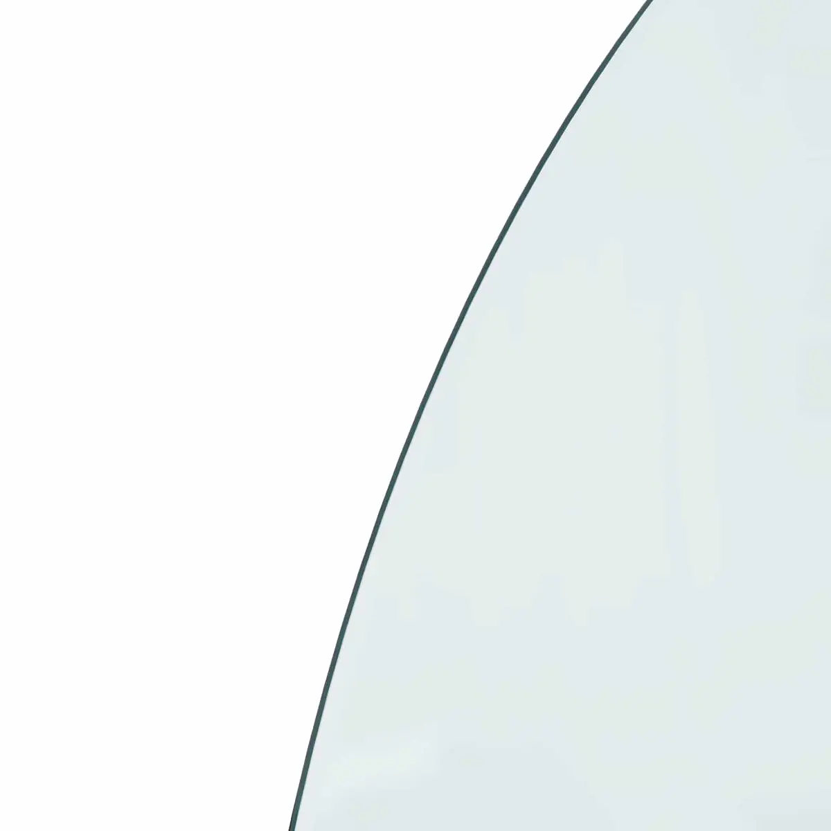 Fireplace Hearth Pad Transparent Tempered Glass 800 x 500 mm Heat Resistant
