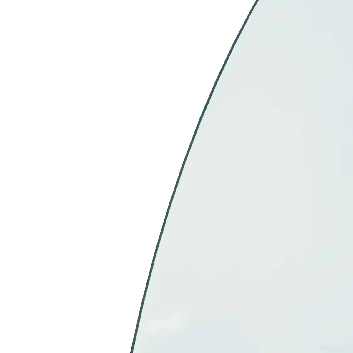 Fireplace Glass Plate 800x600mm Heat Resistant Tempered Glass Hearth Protection Pad
