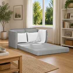 Versatile Floor Sofa Bed in Grey for Any Space